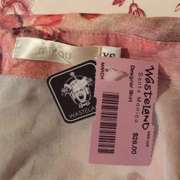 Vintage cropped floral top - Picture 5 of 5